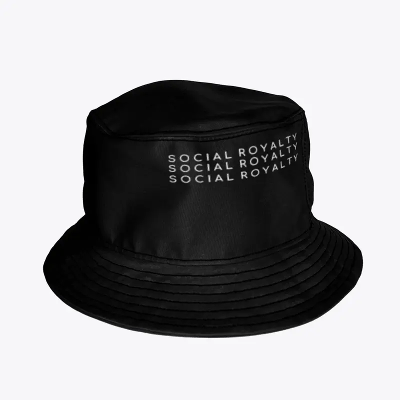 Social Royalty repeat logo bucket hat